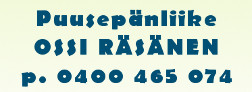 Puusepänliike Ossi Räsänen logo